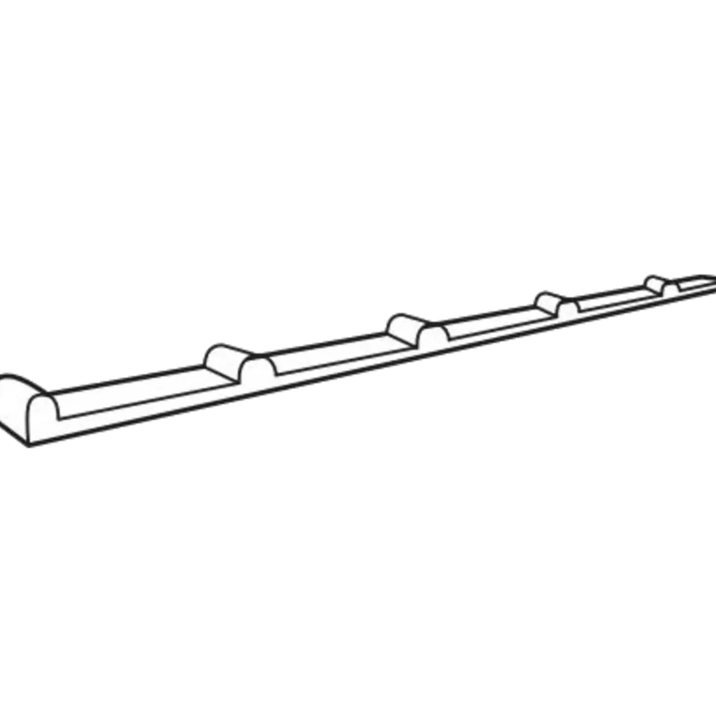 Fastlock uni lægtebånd 100 cm