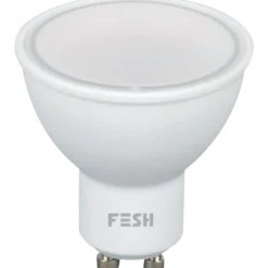 FESH LED spot multicolur GU10 5W Ø50 mm hvid