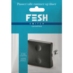 FESH SWITCH Curveline afbryder 1 pol 1,0 koksgrå