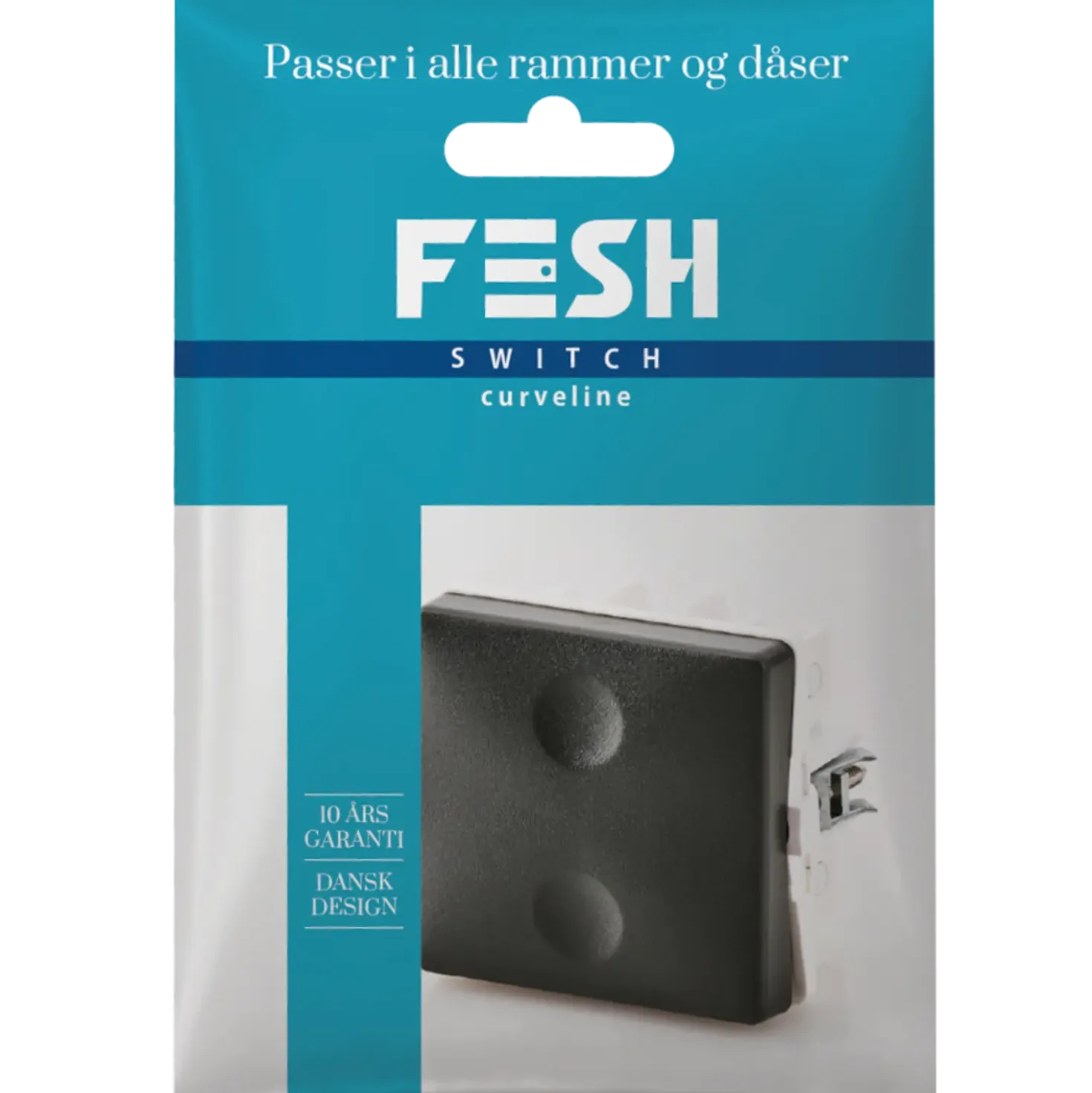 FESH SWITCH Curveline korrespondance afbryder 1,0 koksgrå