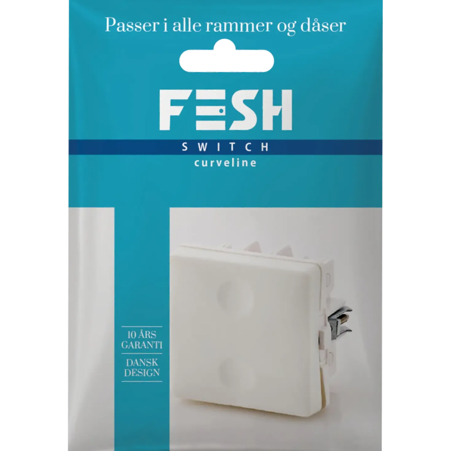 FESH SWITCH Curveline korrespondance afbryder 1,0 hvid