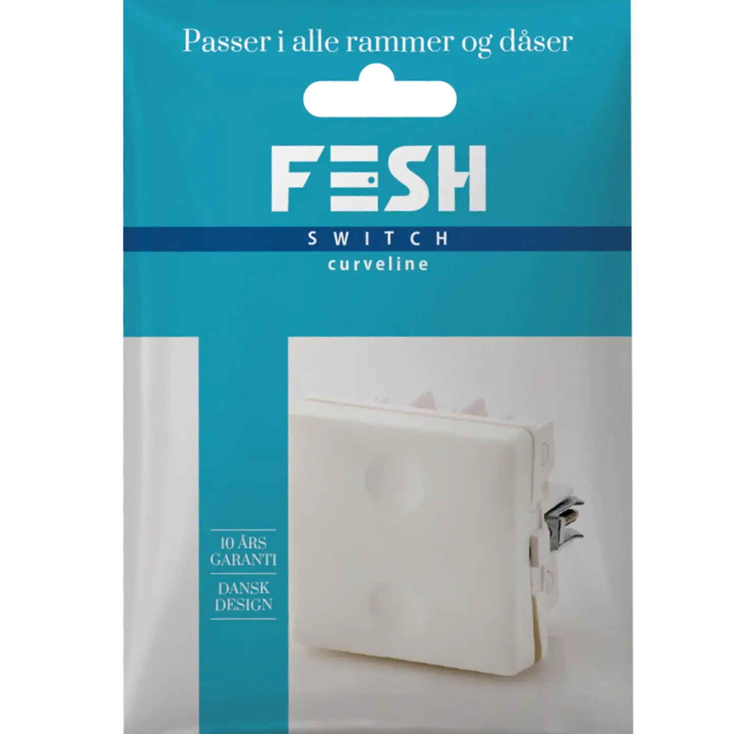 FESH SWITCH Curveline krydsning afbryder 1,0 hvid