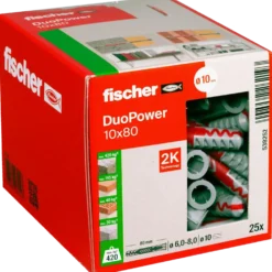 Fischer duopower 10x80 DIY 25 stk.