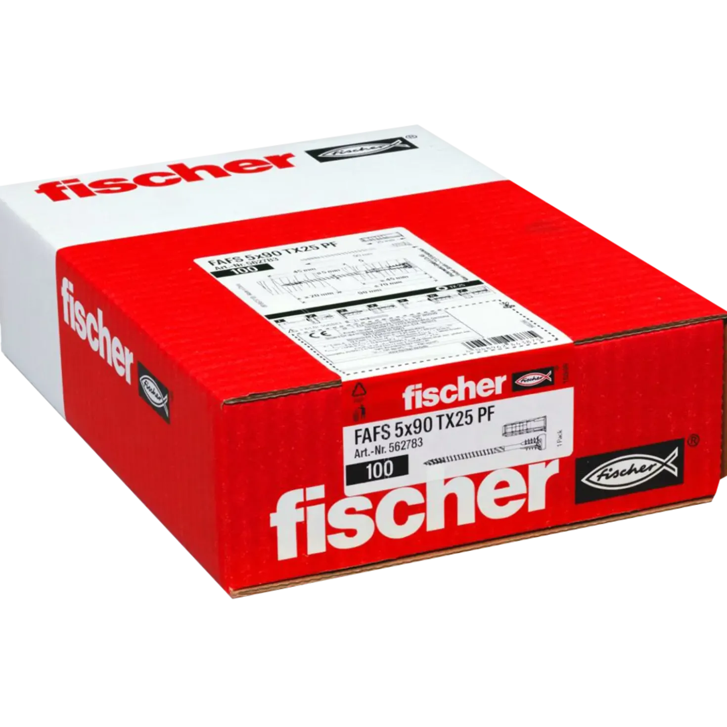 Fischer FAFS justerklips med skrue og dyvel 5x90 TX25 100 stk