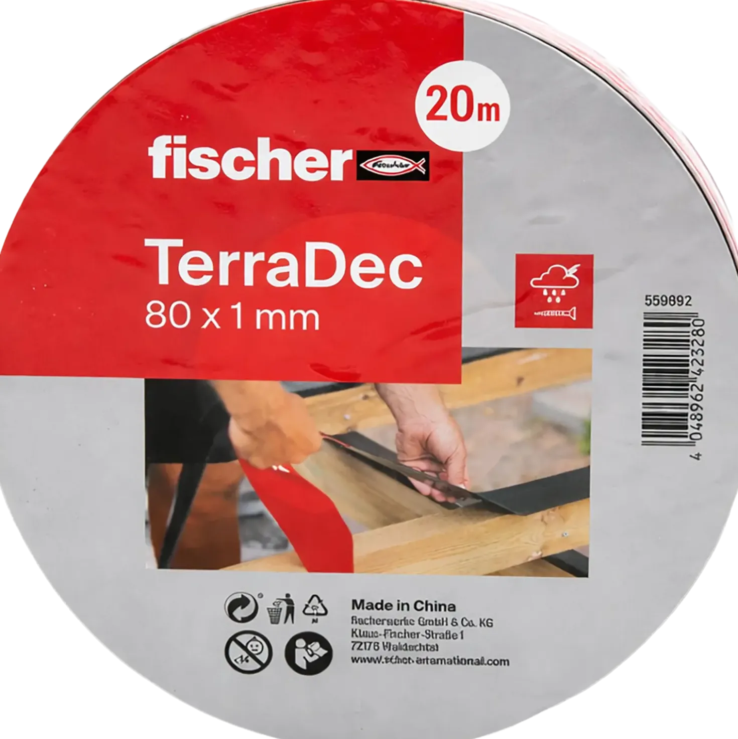 Fischer FTA-RT beskyttelsestape 80x1x20000 mm