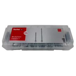 Fischer MiniFixTainer PowerFast II elforzinkede skruer 125 stk