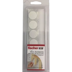 Fischer selvklæbende dækhætter Ø18 mm hvid