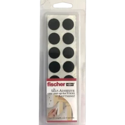 Fischer selvklæbende dækhætter 14 mm sort