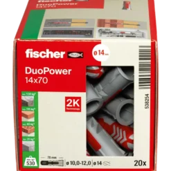 Fischer universaldybel duopower 14x70 20 stk