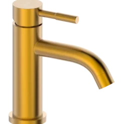 Geyser Delta håndvaskarmatur rustfrit stål mat guld