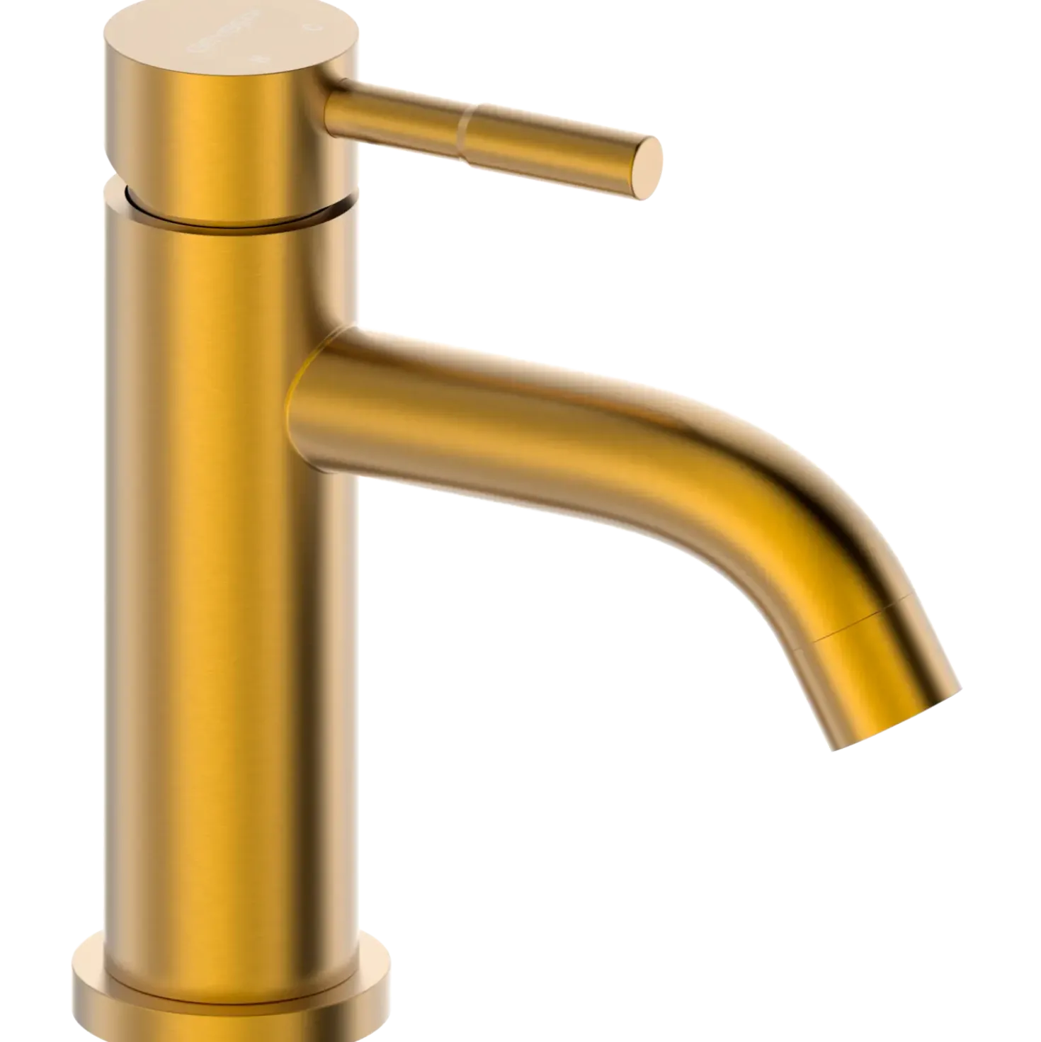 Geyser Delta håndvaskarmatur rustfrit stål mat guld