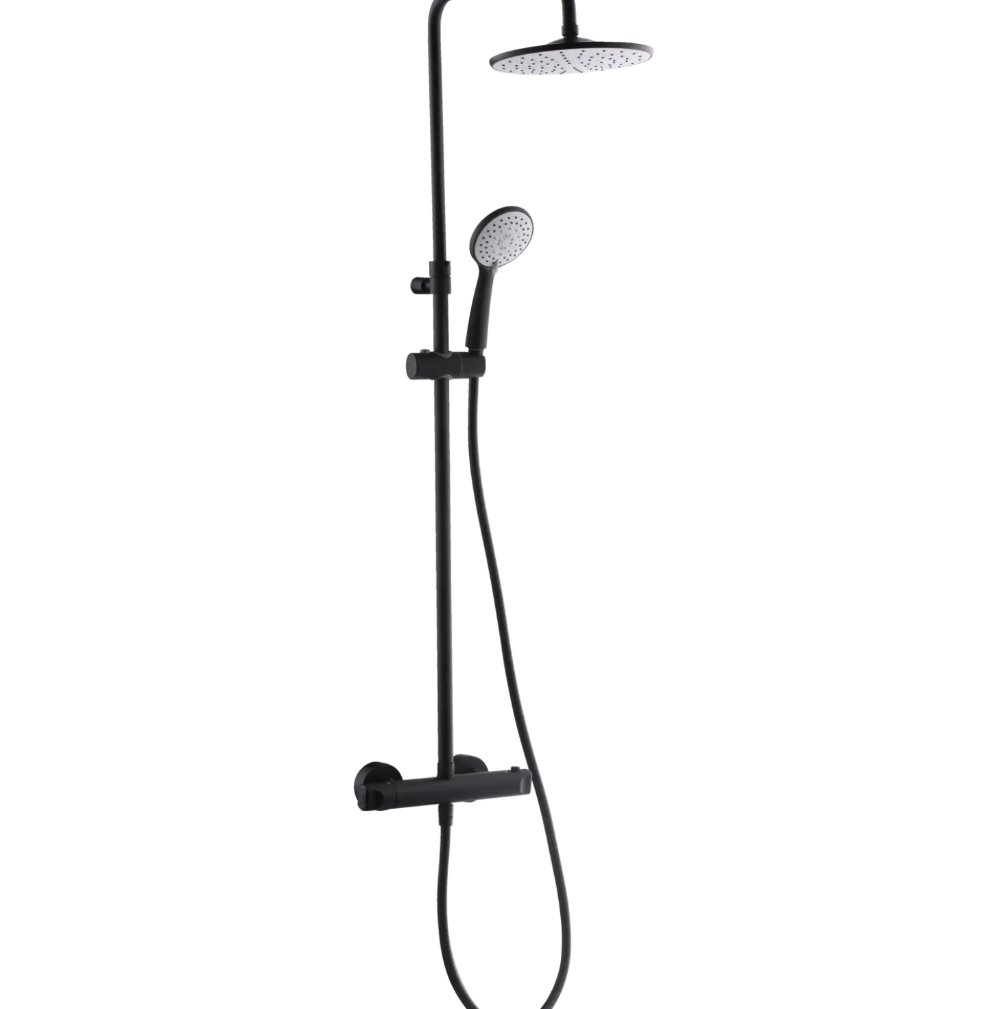 Geyser mini brusetermostatsæt 150CC sort