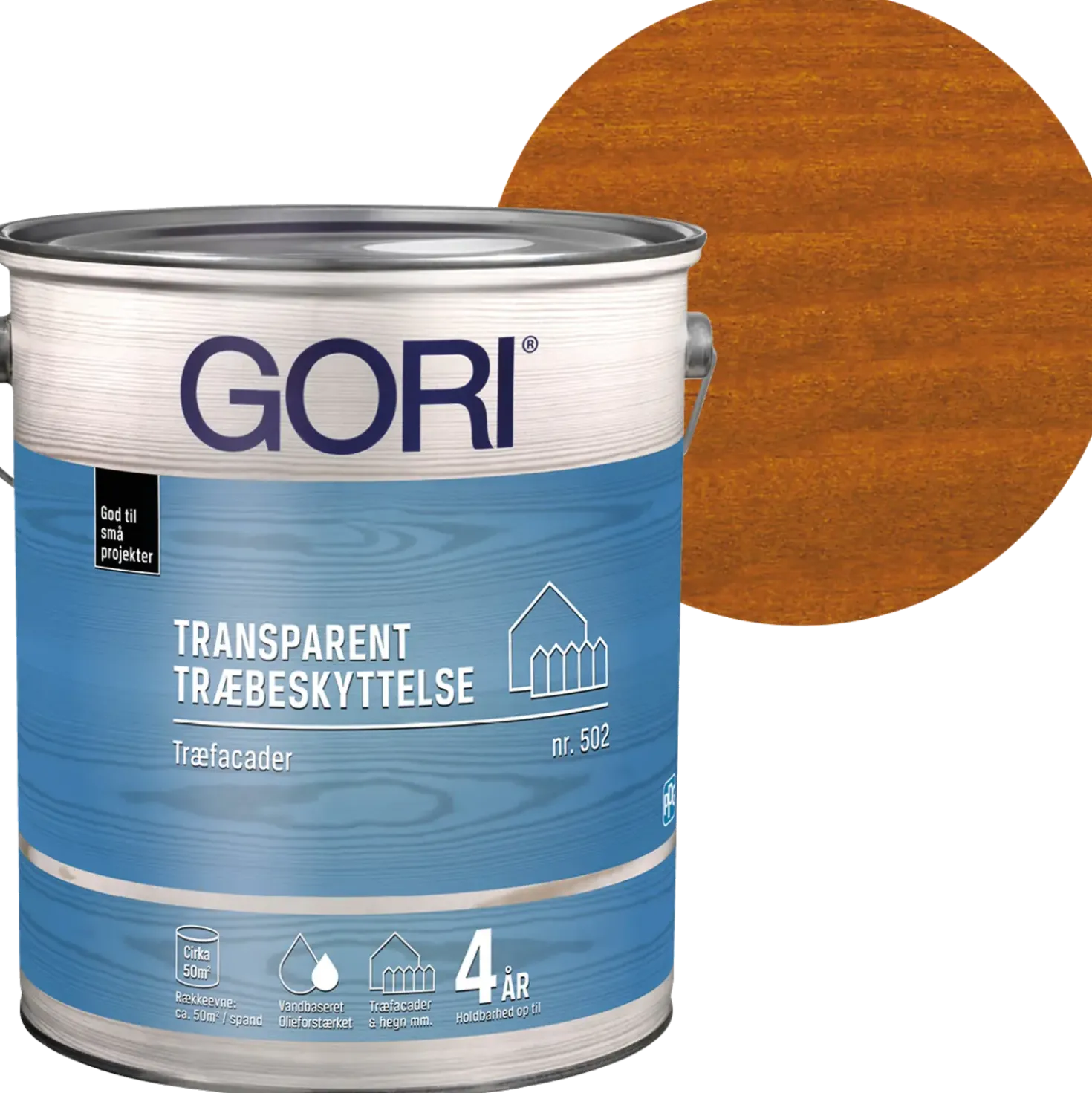 GORI 502 transparent træbeskyttelse mahogni 5 L