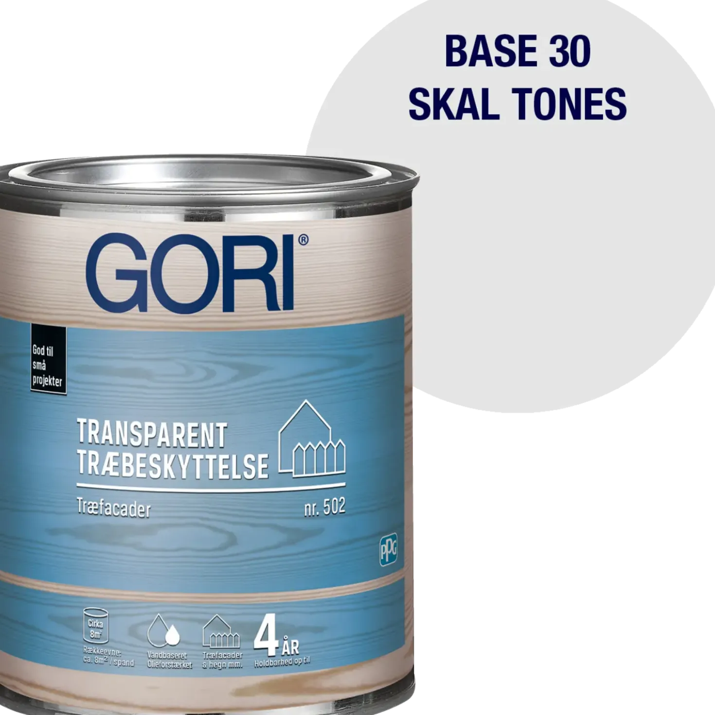 GORI 502 transparent træbeskyttelse base 30 0,75 L