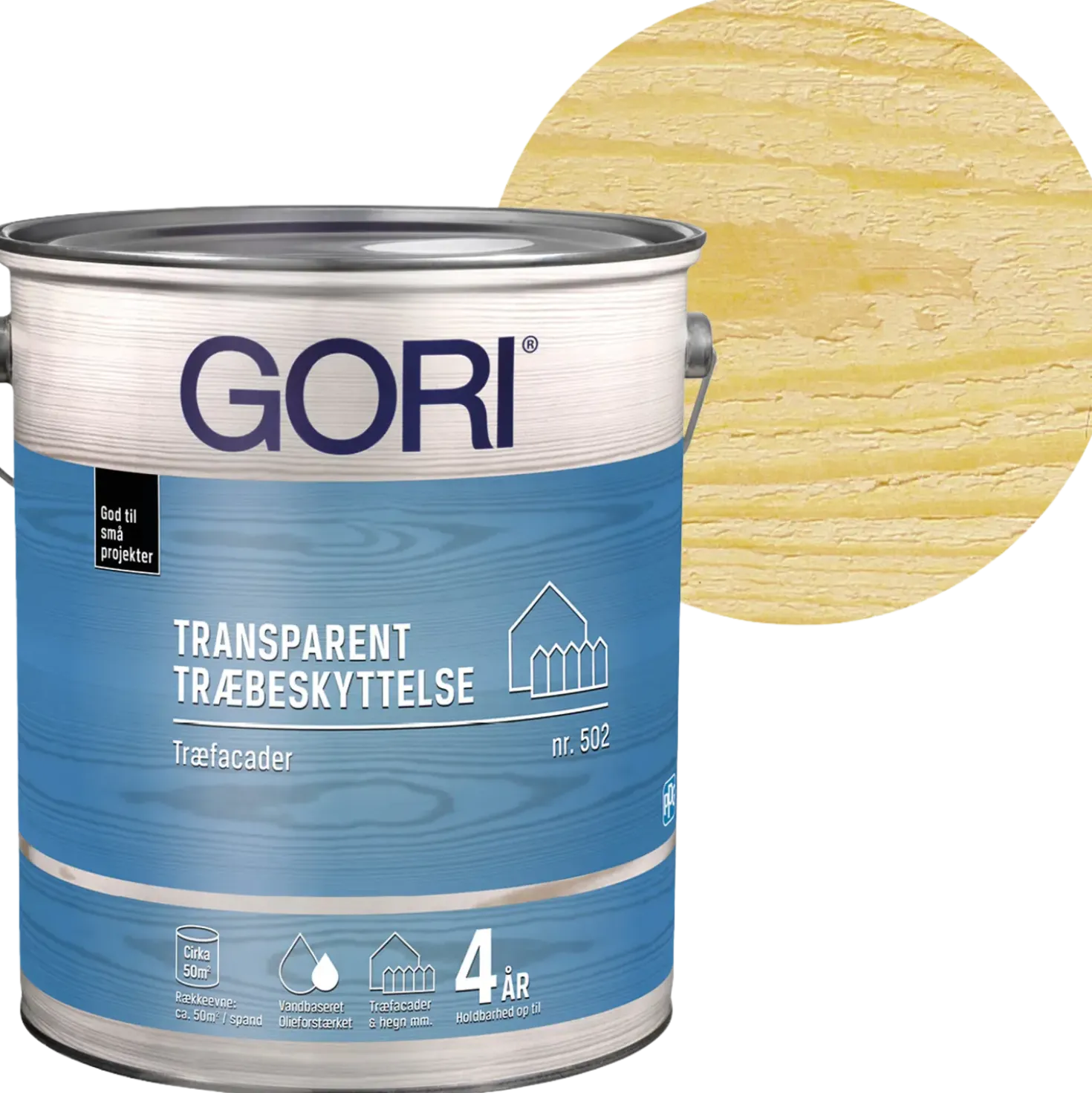 GORI 502 transparent træbeskyttelse farveløs 5 L