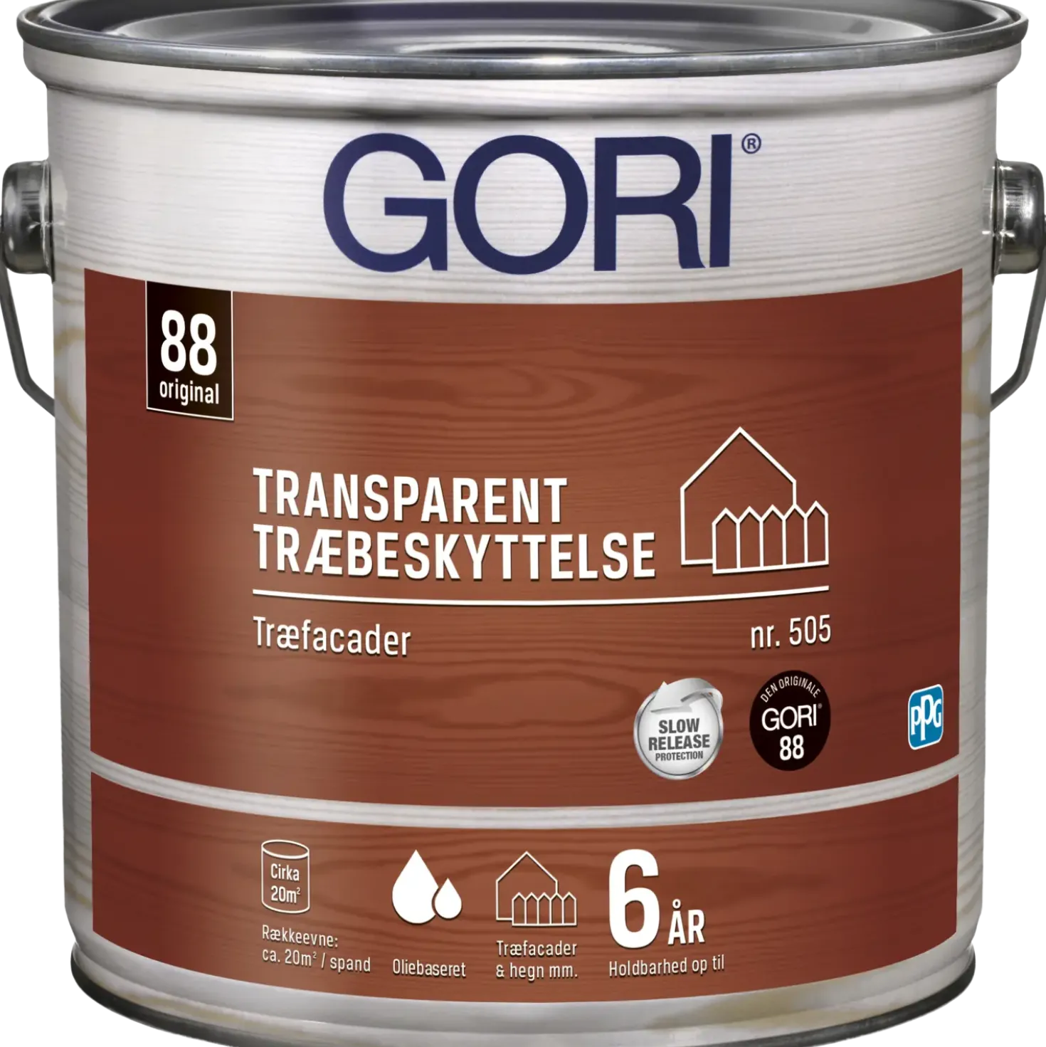 GORI 505 transparent træbeskyttelse ibenholt 2,5 L