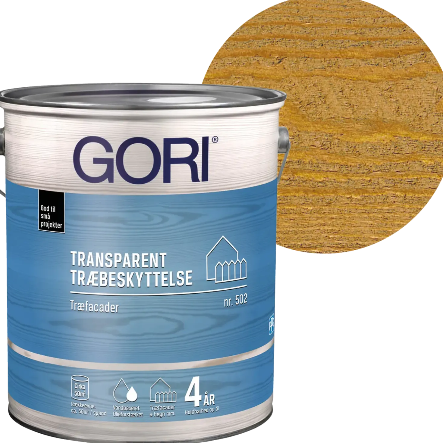 GORI 502 transparent træbeskyttelse teak 5 L