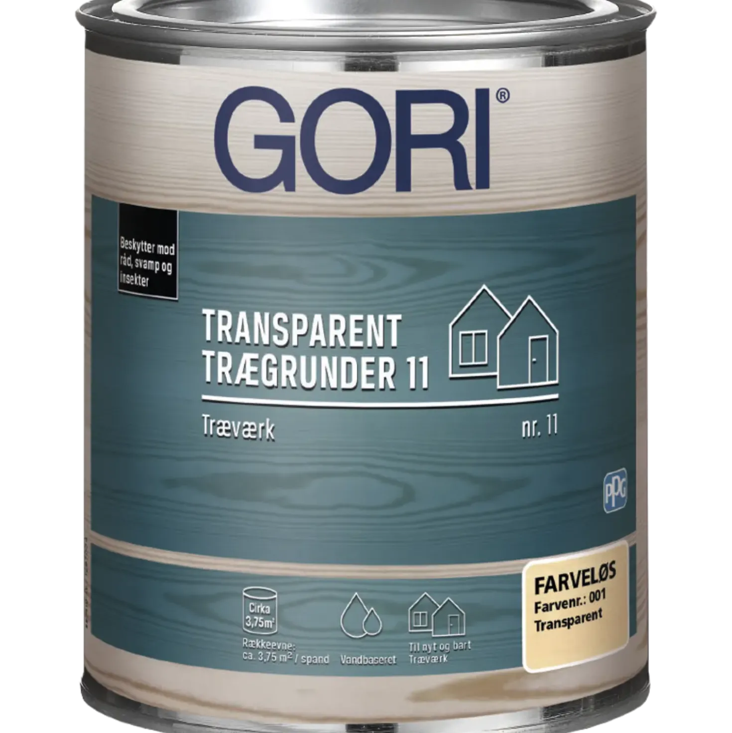 GORI 11.1 transparent trægrunder farveløs 0,75 L