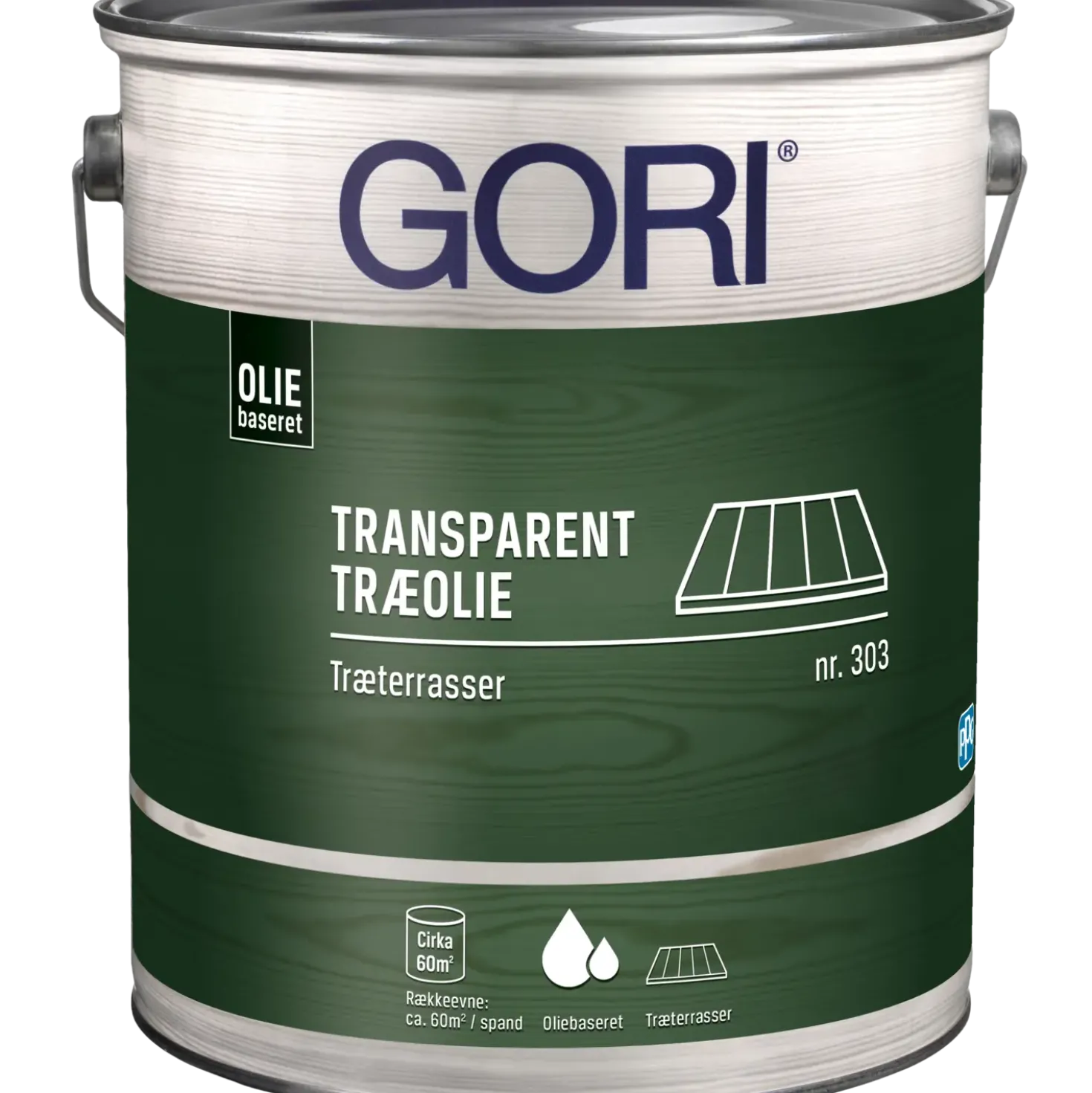 GORI 303 transparent træolie træterrasser farveløs 5 L