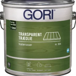 GORI 304 transparent træolie træterrasse base 40 2,25 L