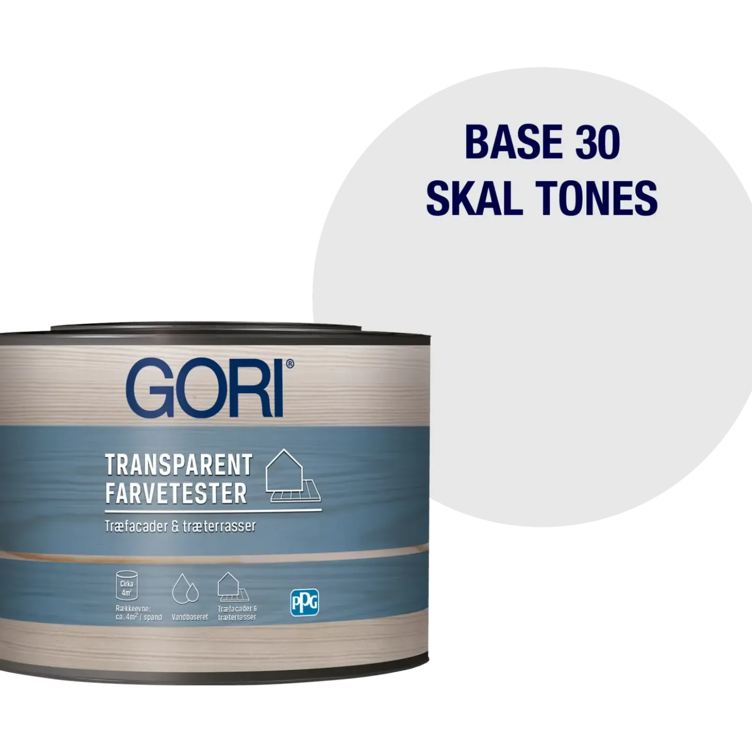 GORI udendørs transparent farveprøve 0,38 L