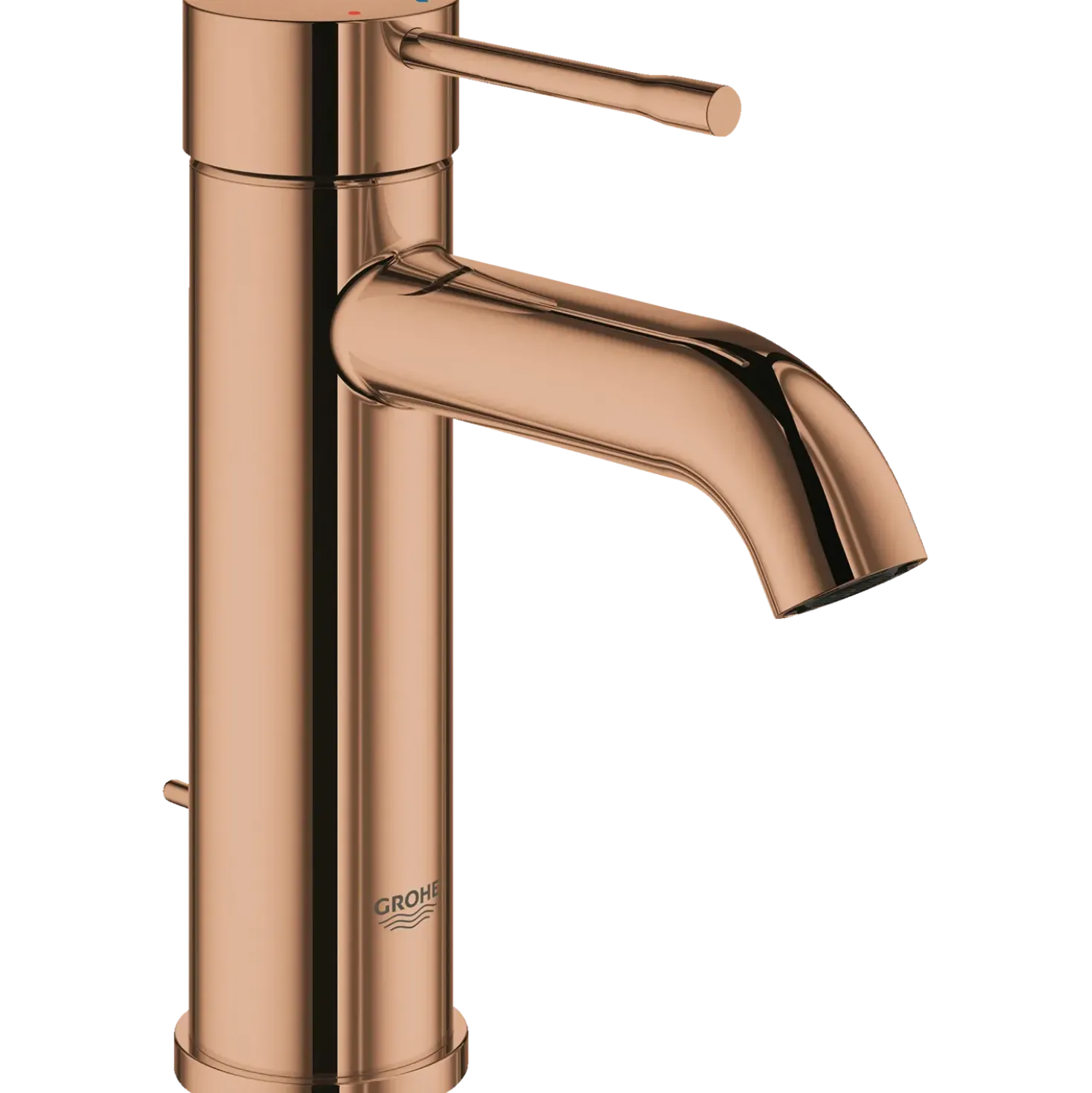 Grohe Essence håndvaskarmatur m/pop-up bundventil poleret kobber