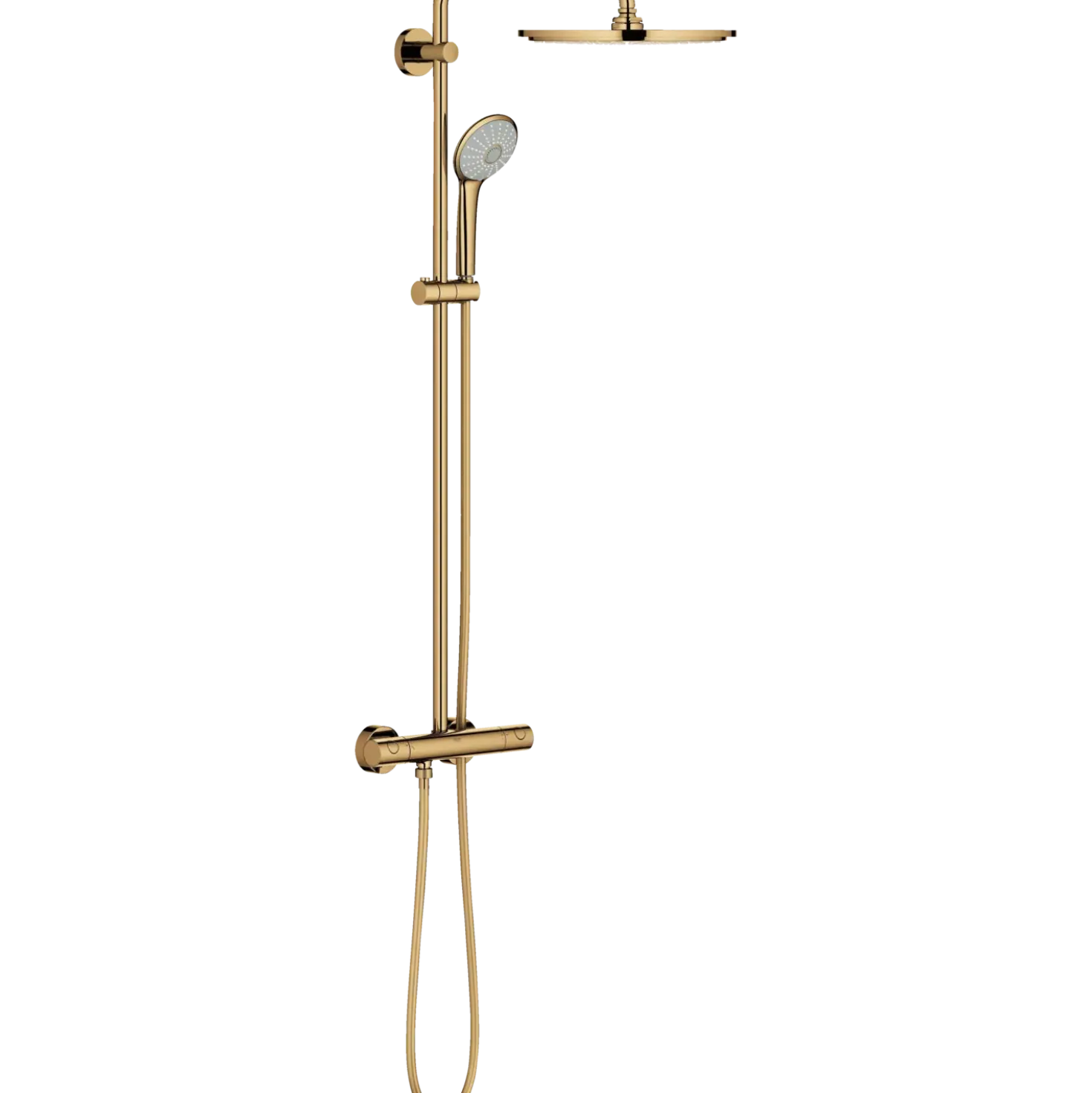Grohe Euphoria brusesæt m/termostat poleret guld