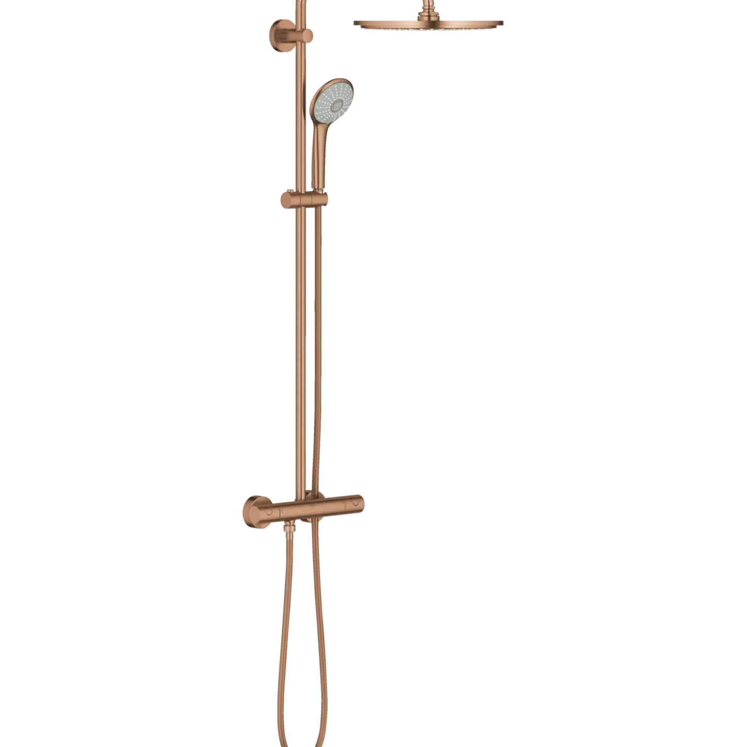 Grohe Euphoria brusesæt m/termostat børstet kobber
