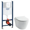 Grohe Rapid SL 1130 indbygnings cisterne og Flow FL60 hængeskål inkl. slim toiletsæde m/softclose