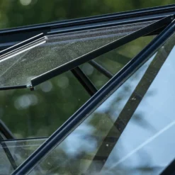 Halls glasmontageliste sort t/ICON 6 4,9 m² m/ hærdet glas