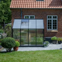 Halls ICON 6 drivhus 4,9 m² (6'x8') sort m/4 mm polycarbonat