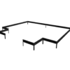 Halls ICON Gardenhouse 8 drivhus 13 m² - sort m/3 mm hærdet glas og fundament