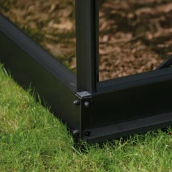 Halls ICON 6 6,1 m² sort m/3 mm hærdet glas og fundament