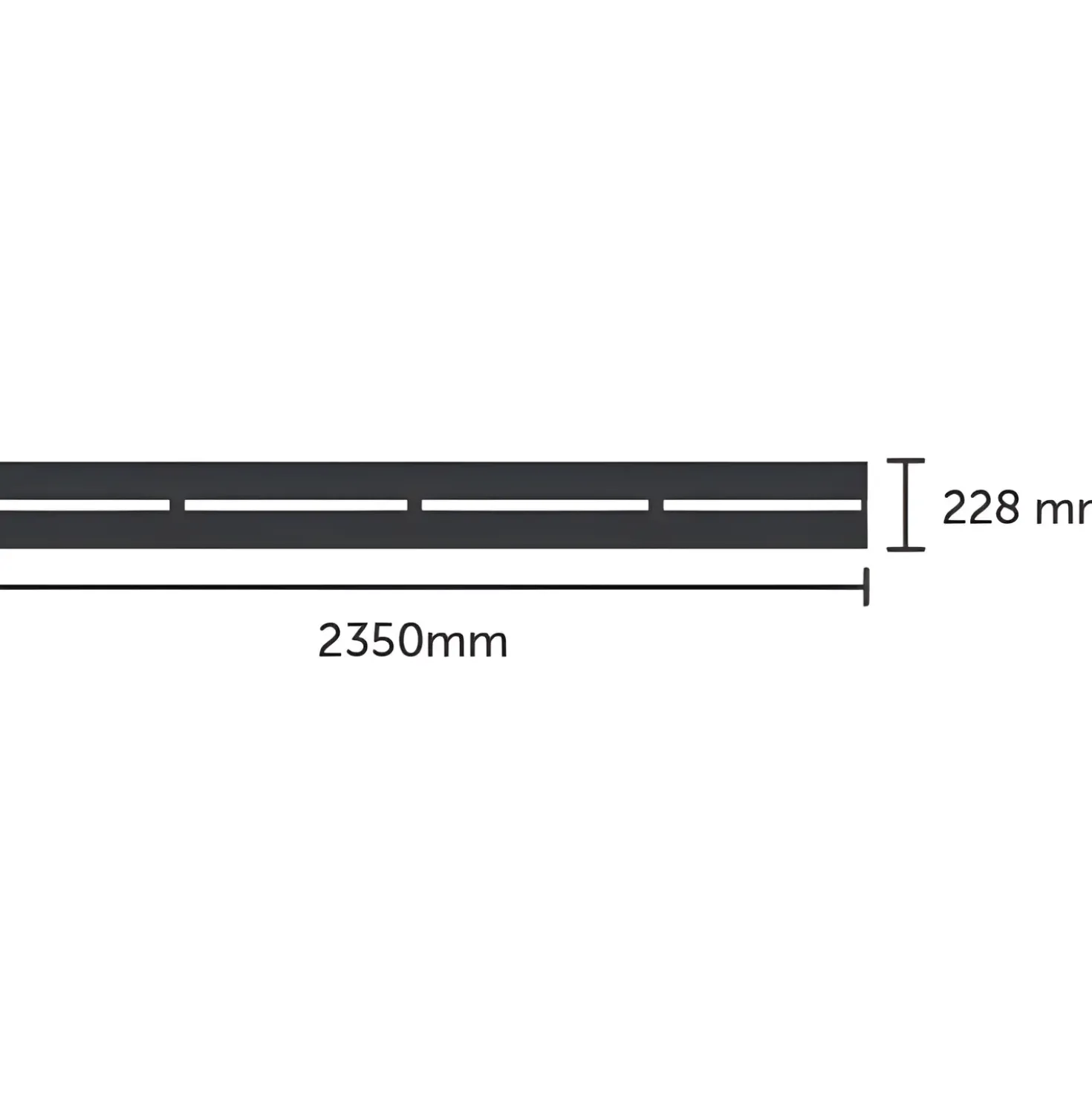 Halls integreret foldbar lamelhylde sort QUBE 6 4,7 m²