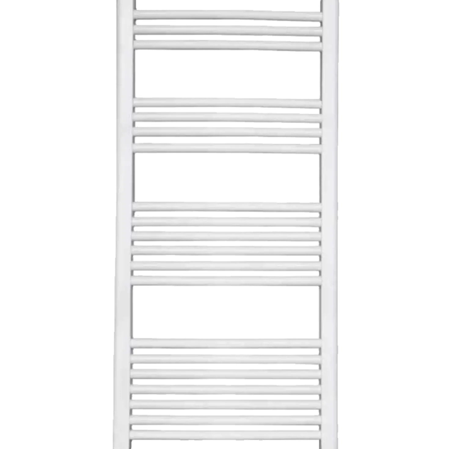 Håndklædetørrer i buet design 600x1200 mm hvid