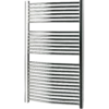 Håndklædetørrer i buet design 600x1200 mm krom