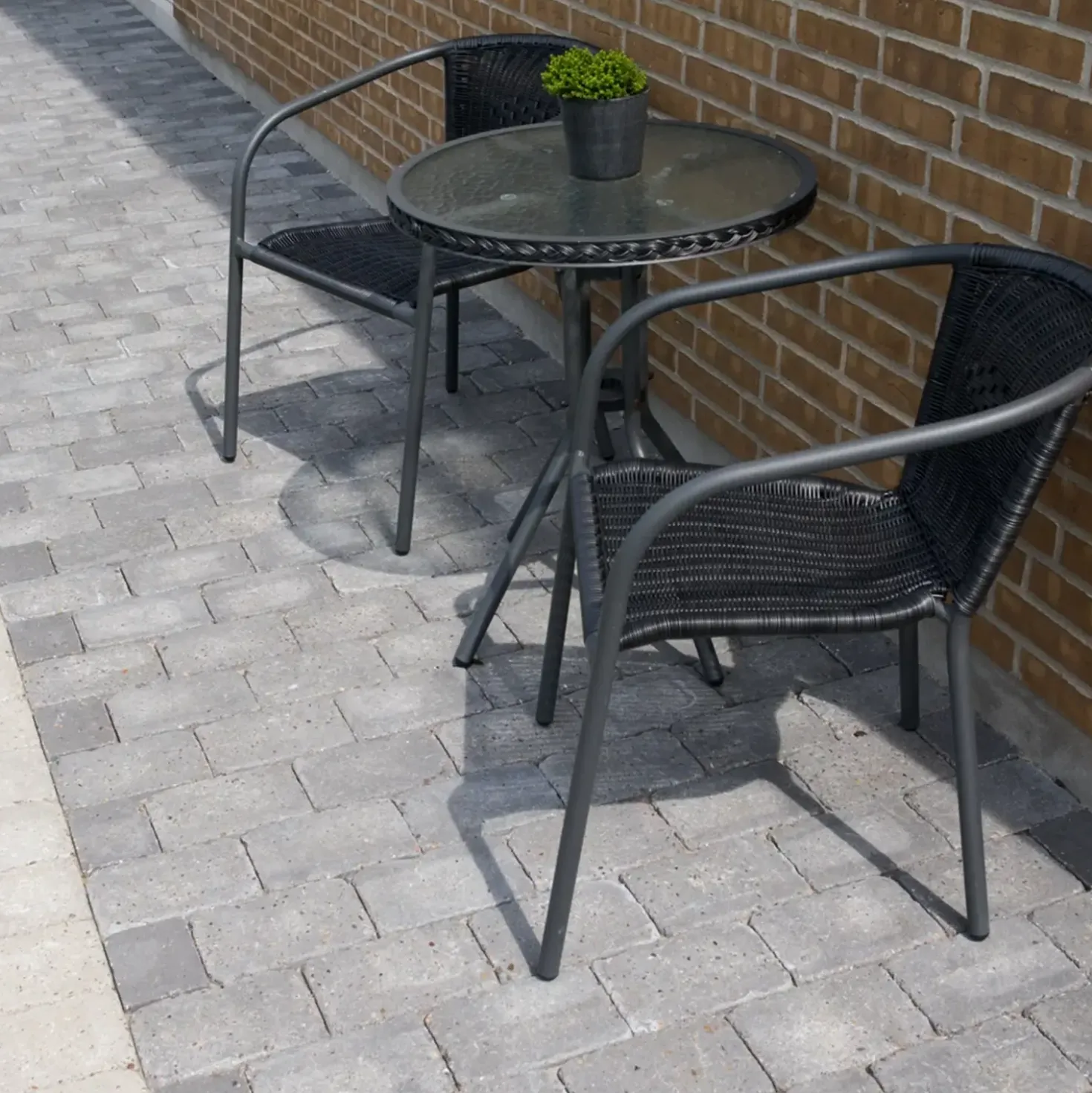 IBF Holmegaardsten®, halve, 14x10,5x5,5 cm, antracit