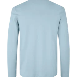 ID Interlock langærmet t-shirt lysblå str. 2XL