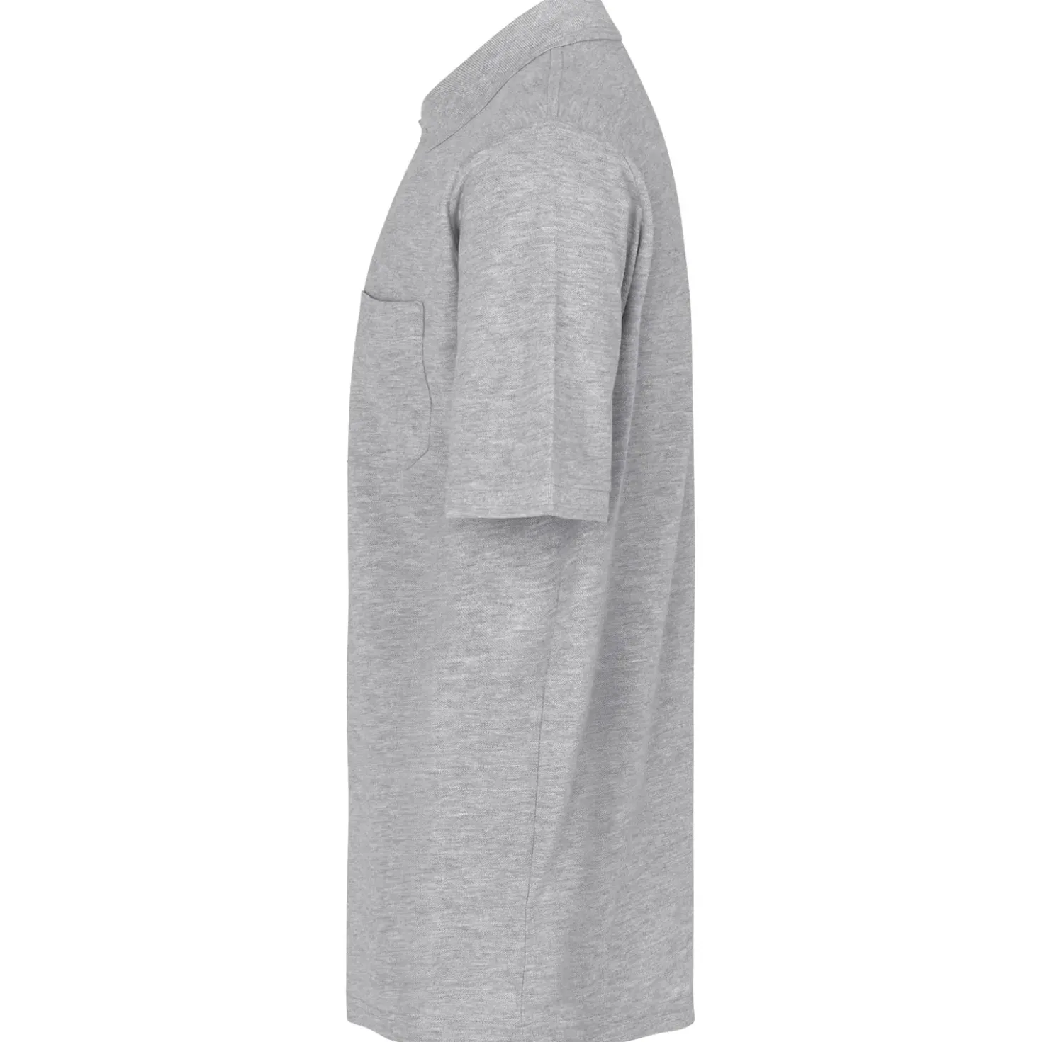 ID klassisk herre poloshirt grå melange str. XL