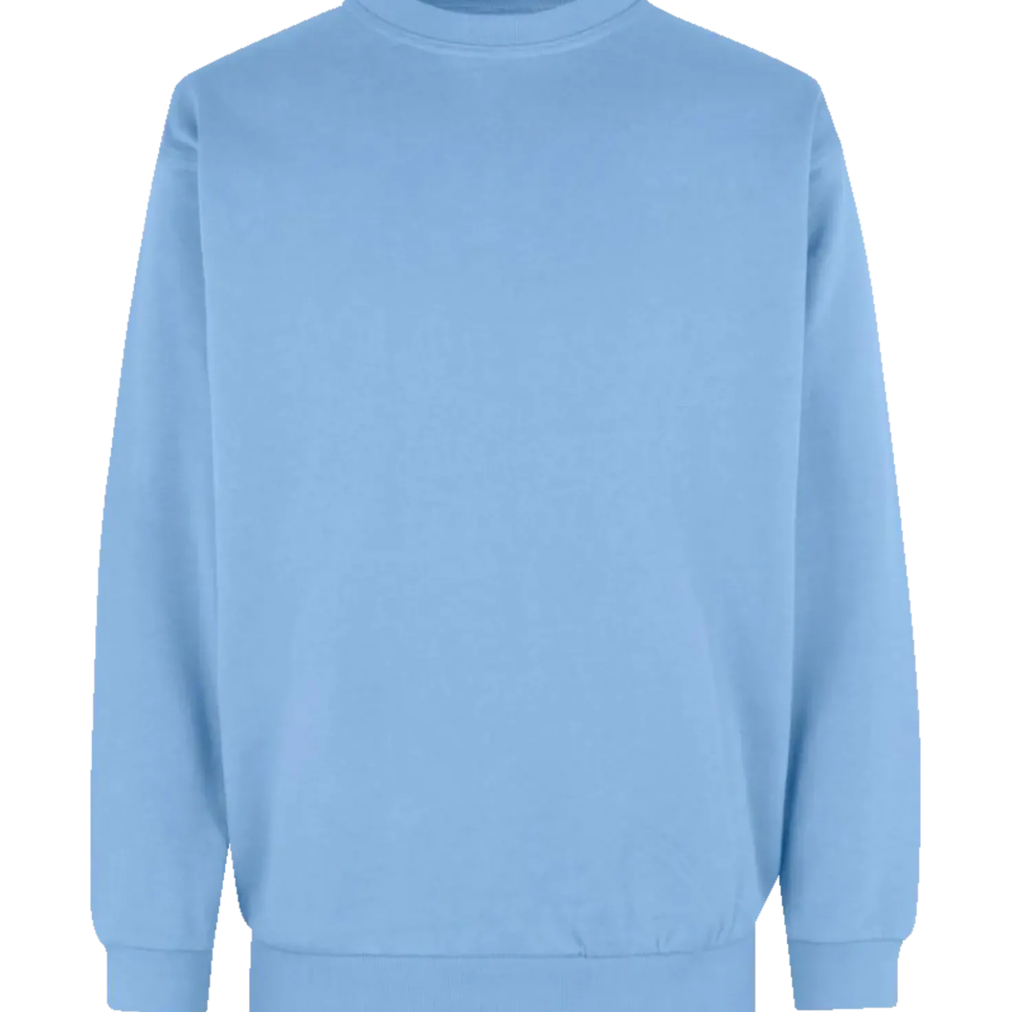 ID klassisk herre sweatshirt lys blå str. L