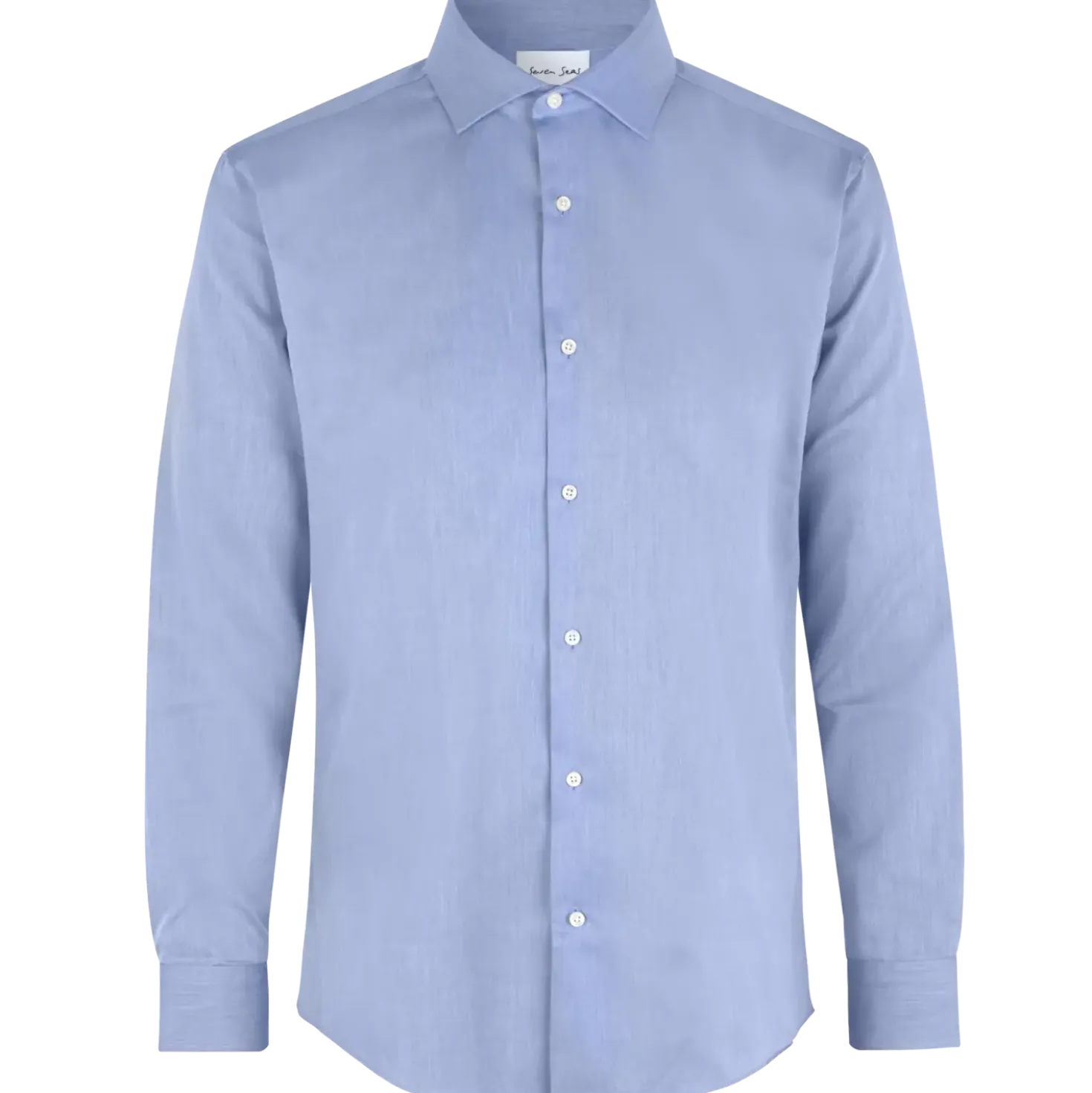 ID Seven Seas Fine Twill modern fit skjorte herre lys blå str. M