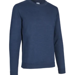 ID S650 Pullover herre blå melange str. M
