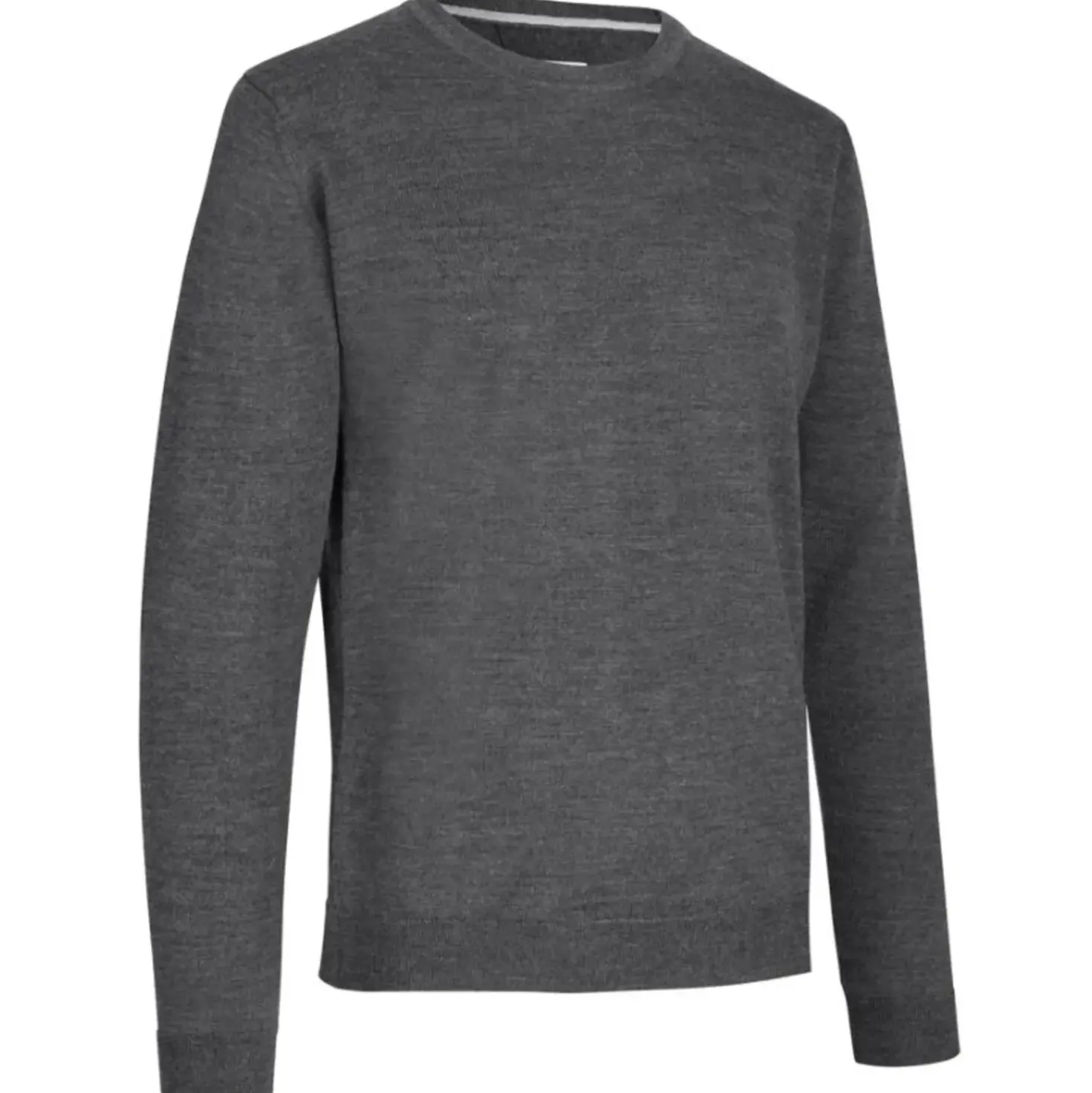 ID S650 Pullover herre mørk grå melange str. M