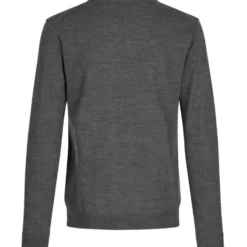 ID S650 Pullover herre mørk grå melange str. M