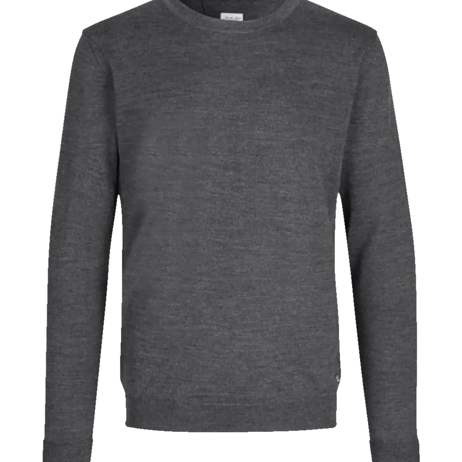 ID S650 Pullover herre mørk grå melange str. M