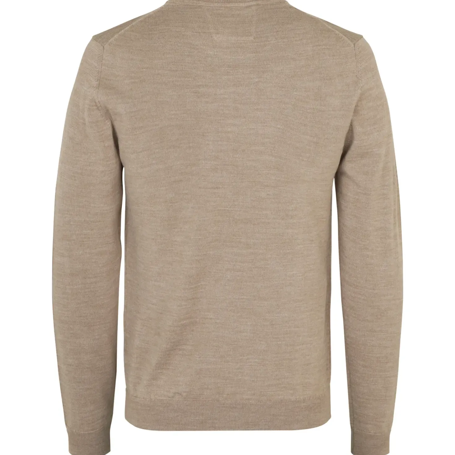 ID S650 Pullover herre sand melange str. XL