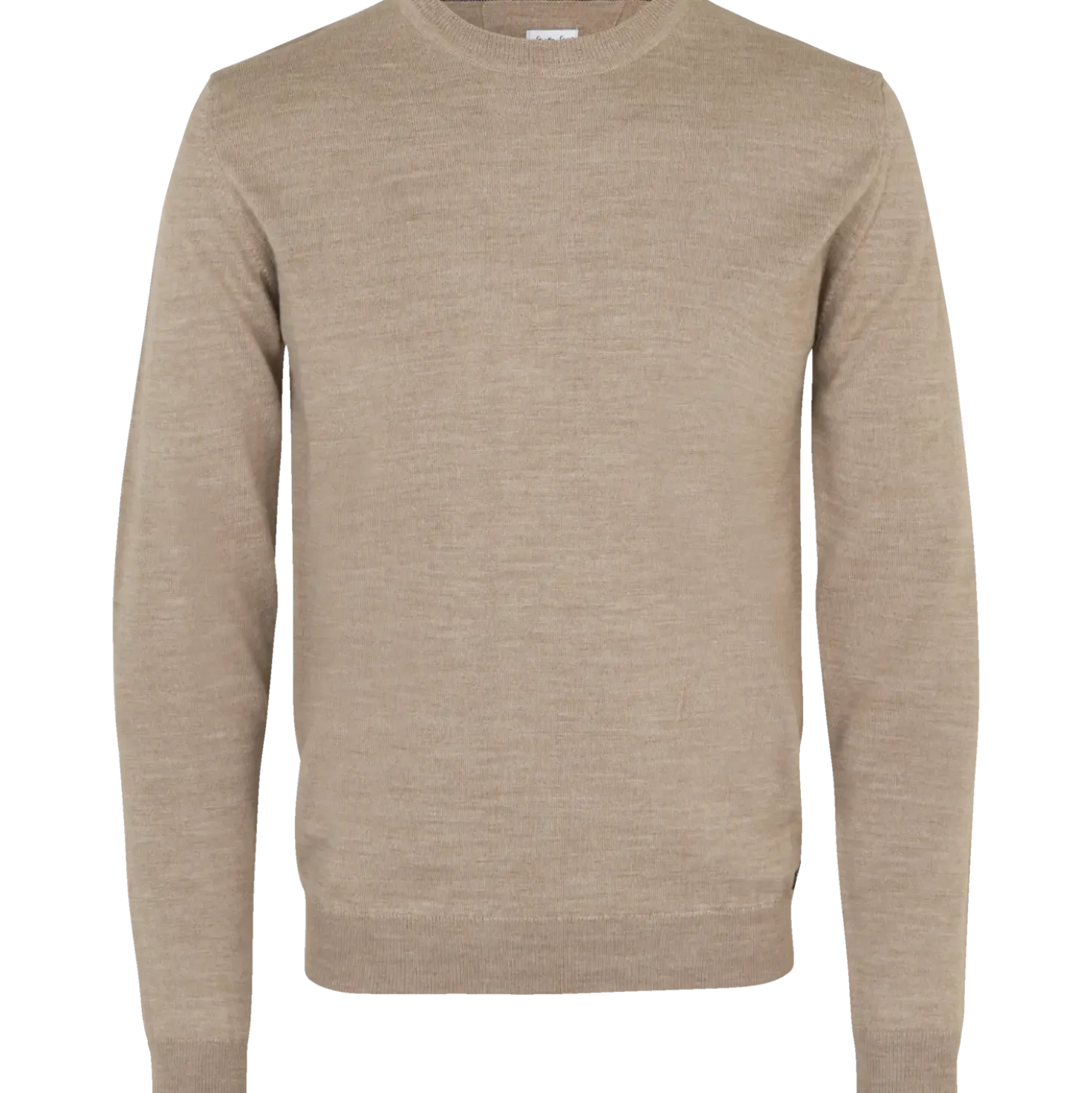ID S650 Pullover herre sand melange str. XL