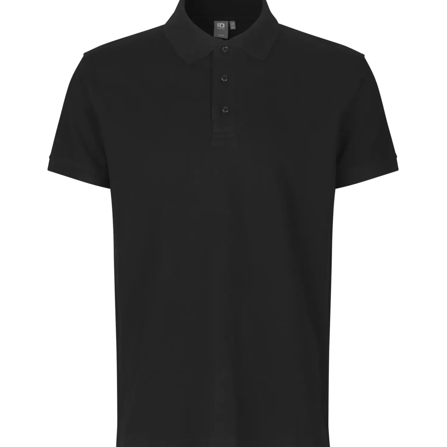 ID 0525 Stretch poloshirt sort str. L