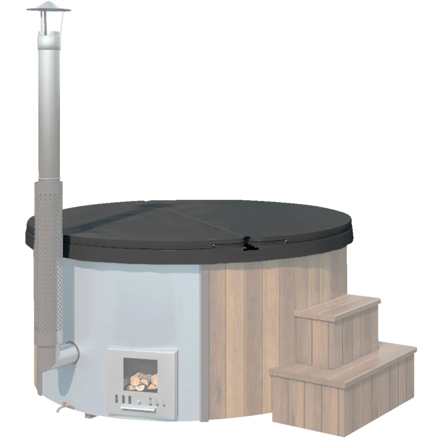 Isoleret cover til THOR vildmarksbad, Ø200 cm