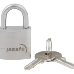 Jasafe hængelås 40 mm m/hærdet bøjle rustfri